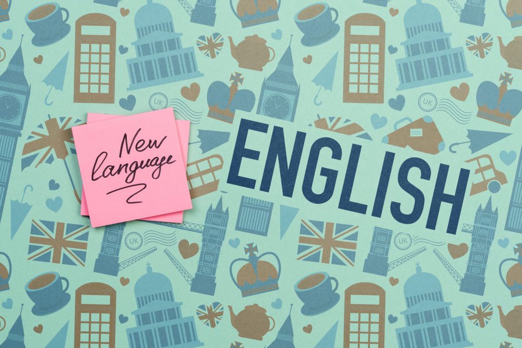 Imagem ilustrando uma nova língua: o inglês