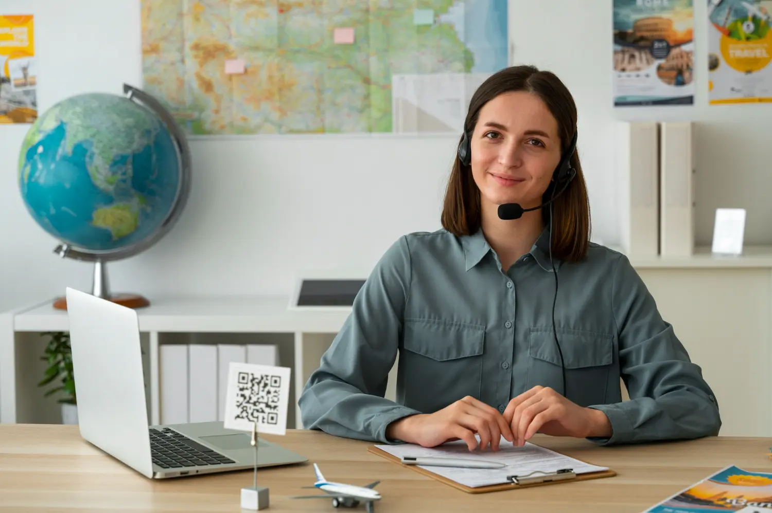 Mulher especialista em tradução pública